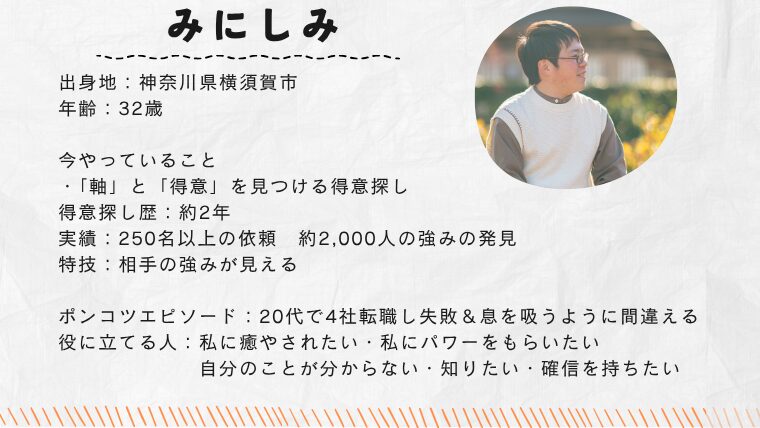 みにしみの自己紹介リンク